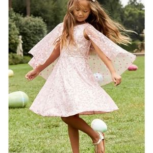 Chasing fireflies pink embroidered flowers dress 7